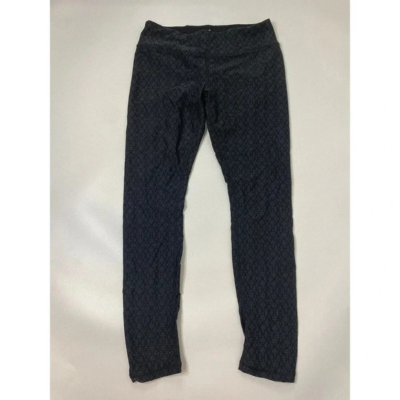 Prana Misty Full Length Leggings Textured Ruched Size Medium Black NWT - Picture 2 of 10